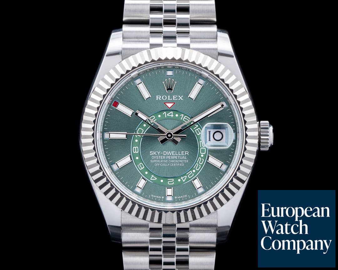 Image of Rolex 336934 Sky-Dweller Jubilee SS Green Dial 2025