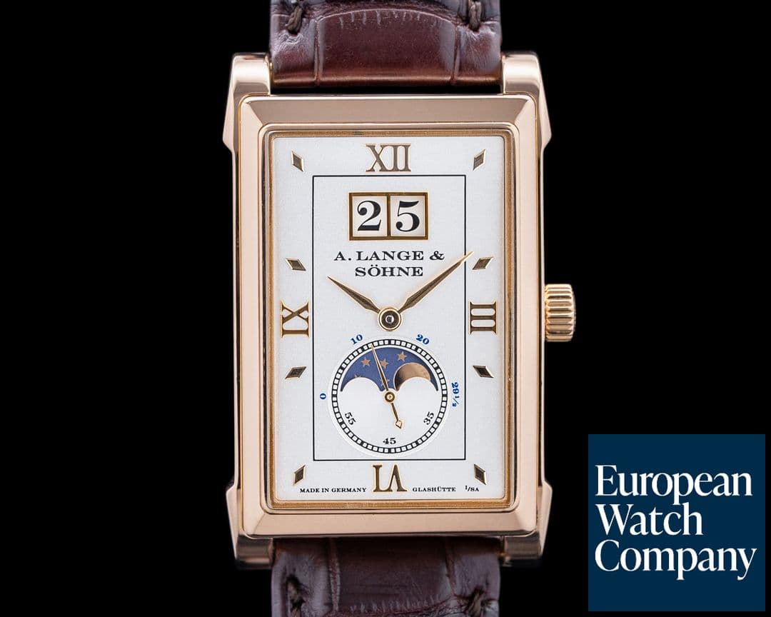 Image of A. Lange and Sohne 118.032 Cabaret Moon Phase 18K Rose Gold Silver Dial