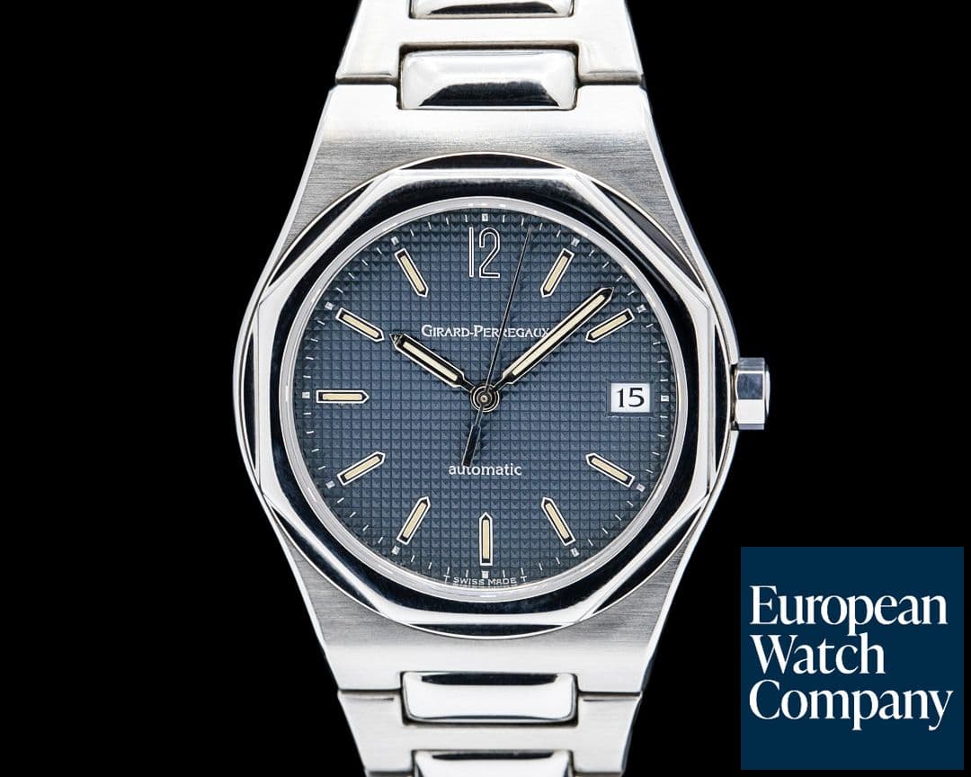 Image of Girard Perregaux 80100 Laureato Vintage SS Blue Dial