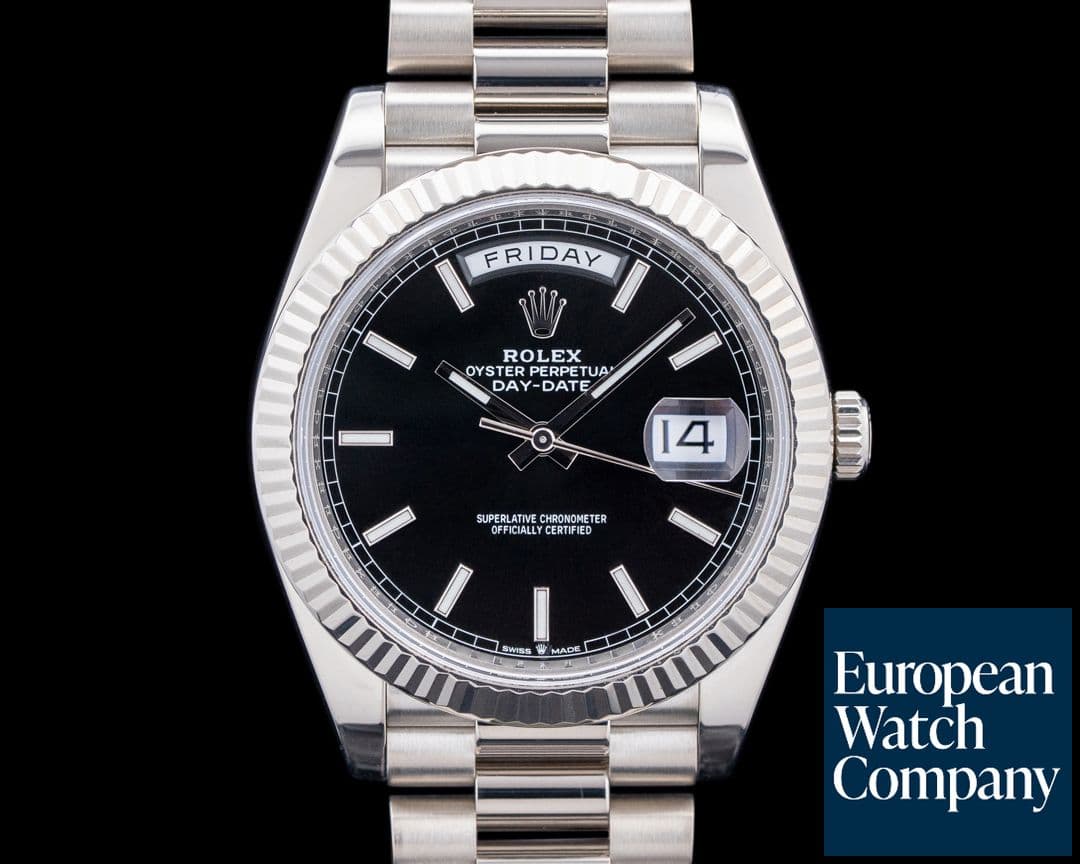 Image of Rolex 228239 Day-Date 40MM 18K White Gold Black Dial