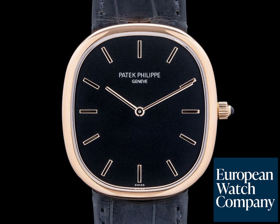 Image of Patek Philippe 5738R-001 Golden Ellipse 18K Rose Gold Black Dial 2025