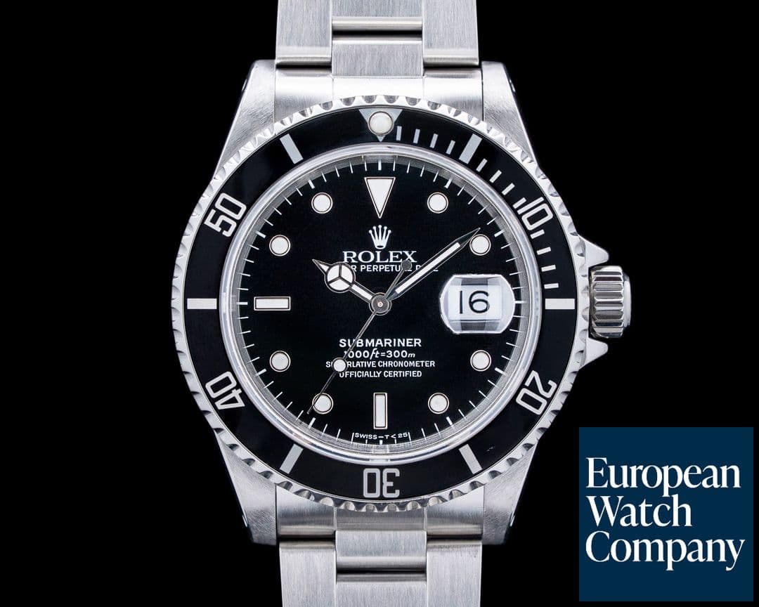 Image of Rolex 16610 Submariner Date SS Black Dial FULL SET