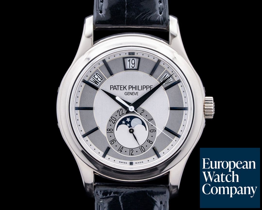 Image of Patek Philippe 5205G Annual Calendar 18K White Gold Silver Dial