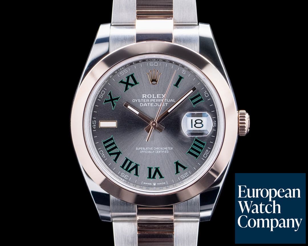 Image of Rolex 126301 Datejust 41 SS / 18K Rose Gold Wimbeldon Dial 2025 UNWORN