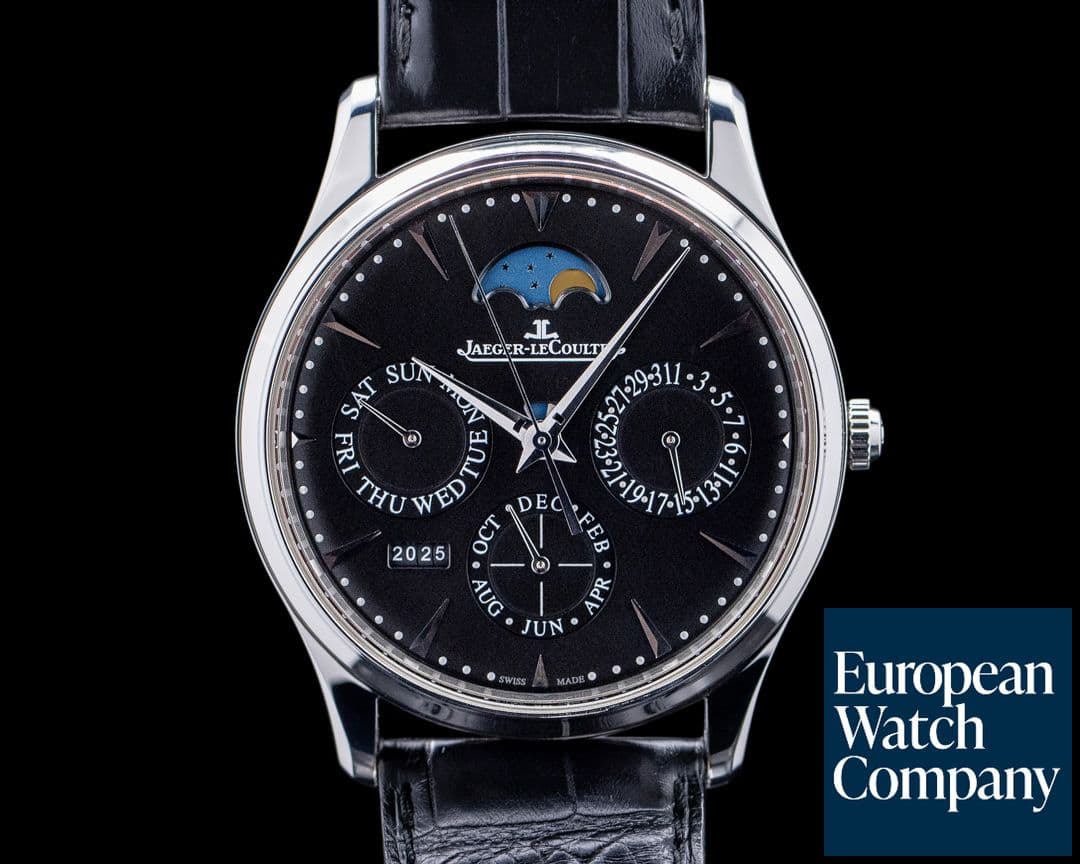 Image of Jaeger LeCoultre Q1308470 Master Ultra Thin Perpetual SS Black Dial