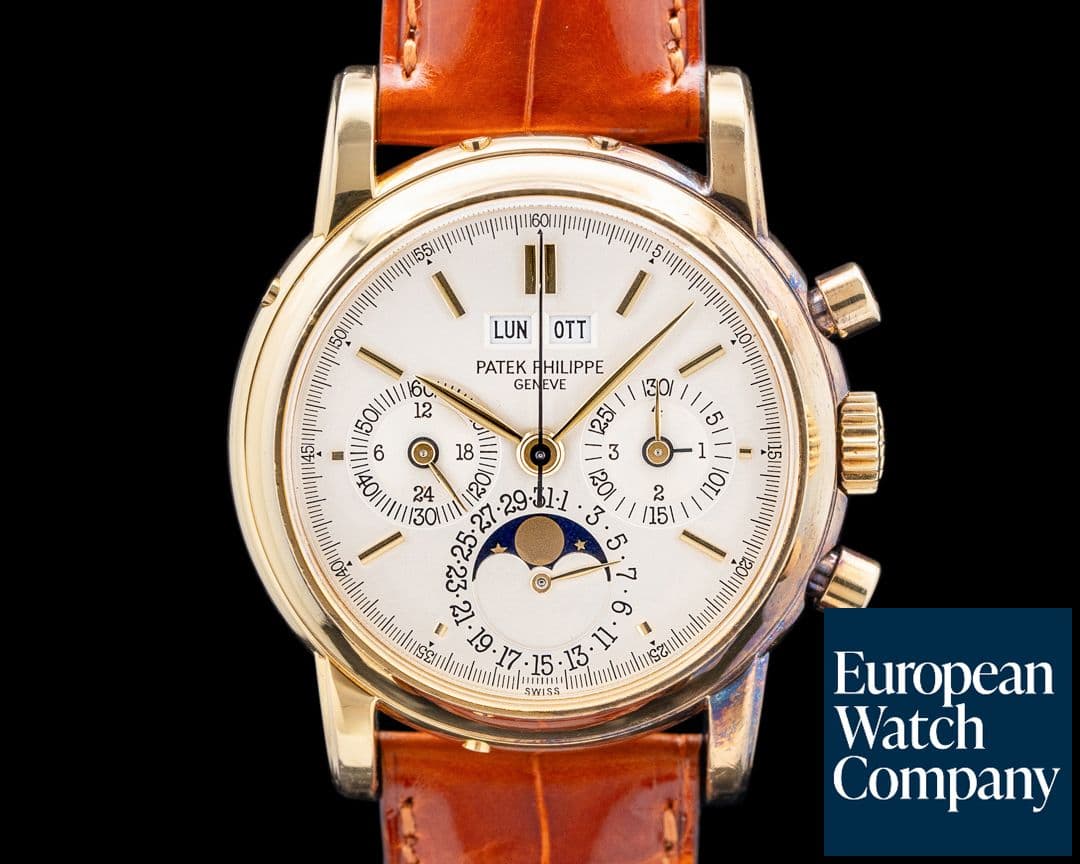 Image of Patek Philippe 3970EJ Perpetual Calendar Chronograph 18K YG RARE EARLY 2nd Series
