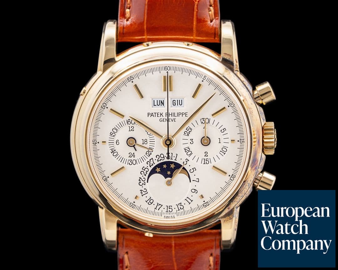 Image of Patek Philippe 3970E Perpetual Calendar Chronograph 18K YG RARE EARLY 2nd Series