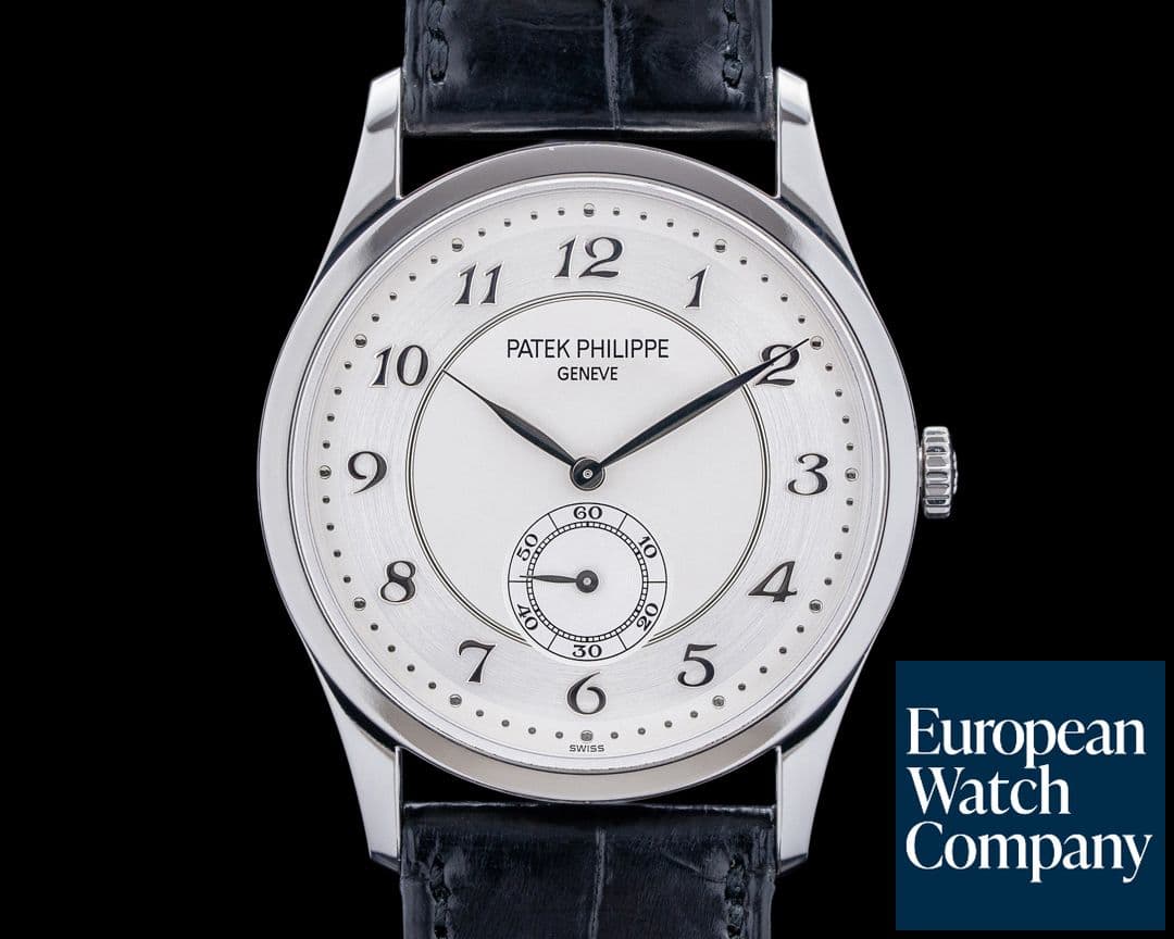 Image of Patek Philippe 5196P Calatrava Platinum Silver Dial