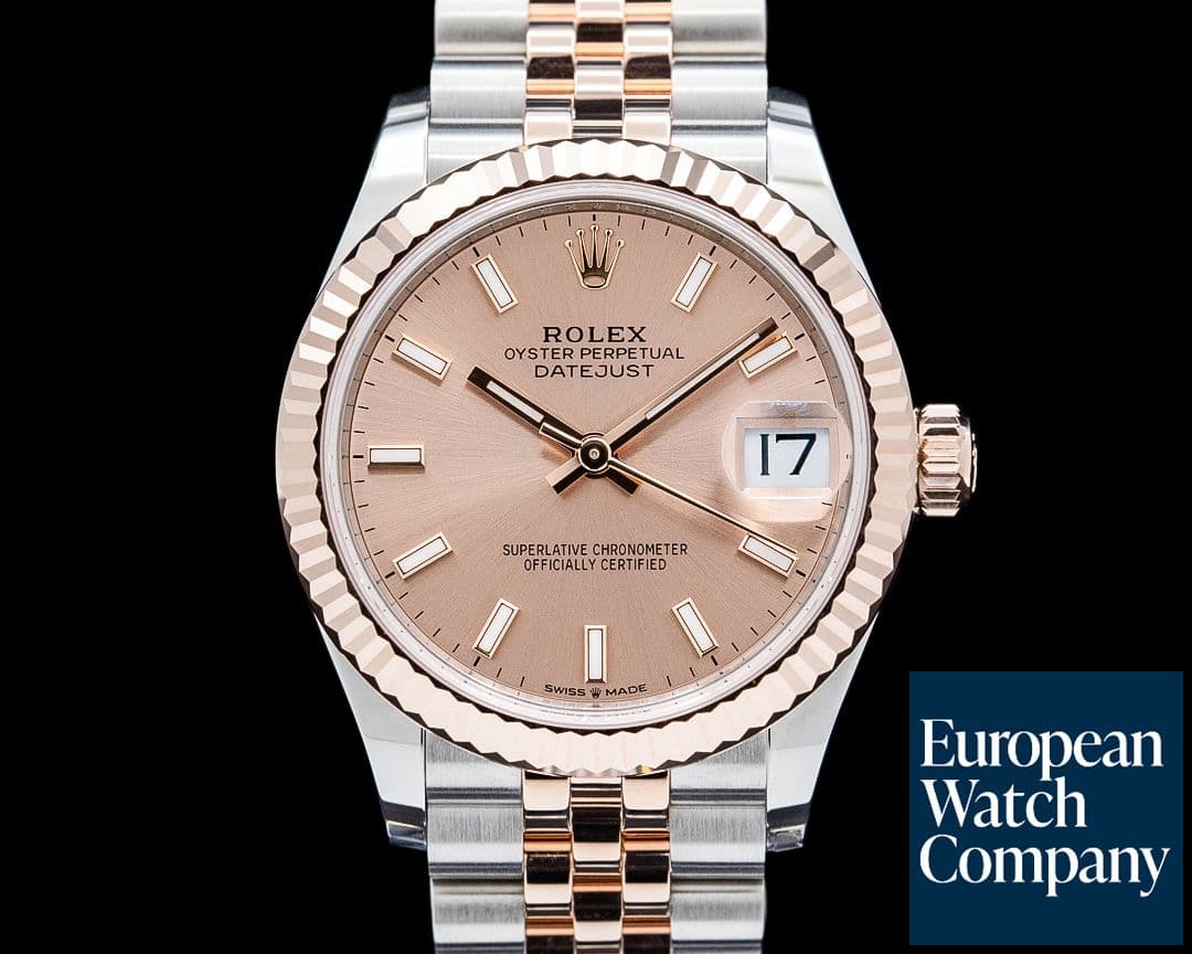 Image of Rolex 278271 Datejust 31 18K Everose Gold / SS Sunburst Rose Dial 2025