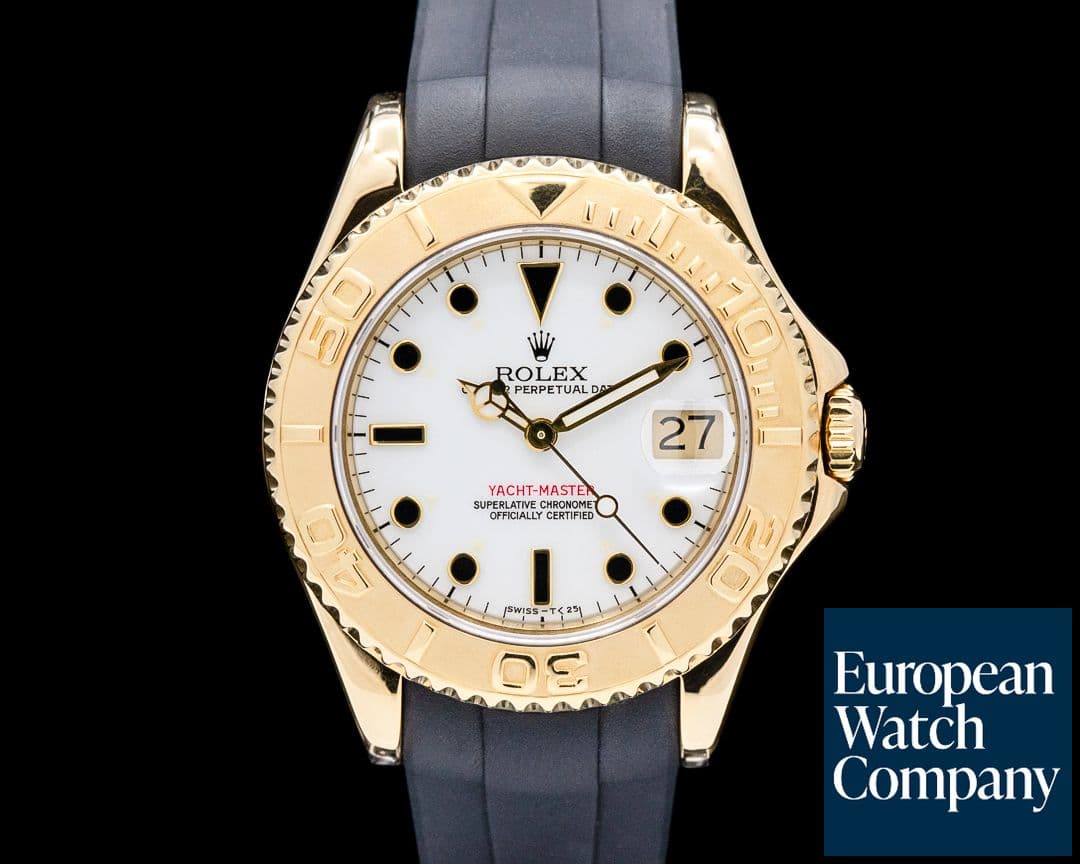 Image of Rolex 68628 Yacht-Master 18K Yellow Gold White Dial