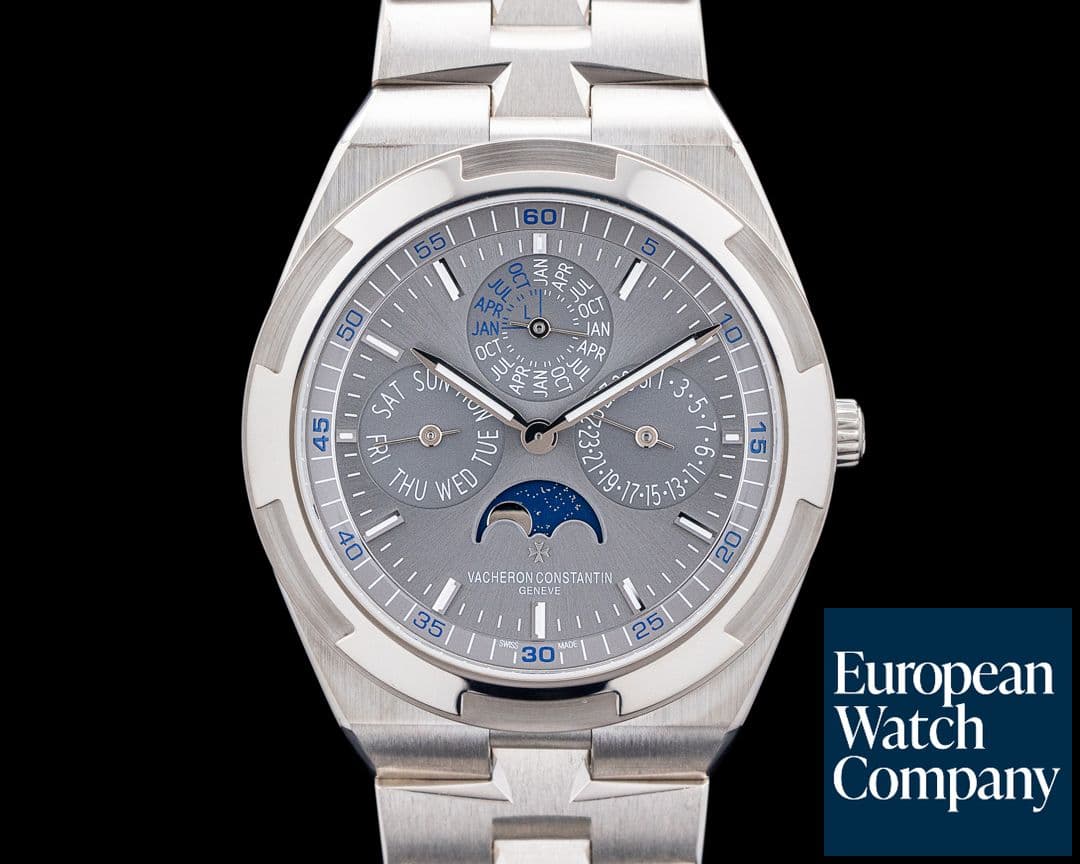 Image of Vacheron Constantin 4300V Overseas Ultra-Thin Perpetual Calendar 18K White Gold Gray Dial