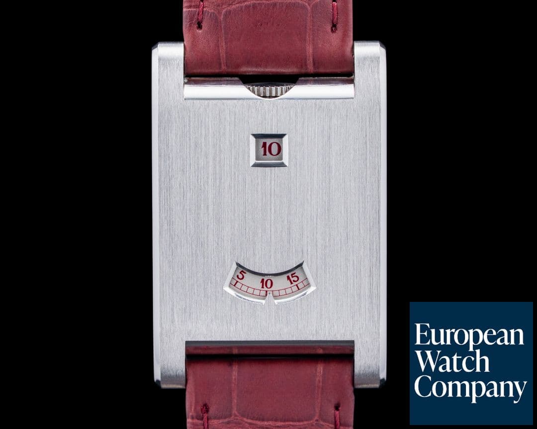 Image of Cartier WGTA0236 Tank a Guichets CPCP Platinum Aperture Dial 2025 UNWORN