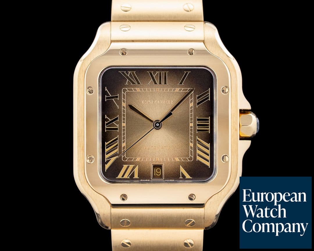 Image of Cartier WGSA0095 Santos de Cartier Large 18K Yellow Gold Dial 2024