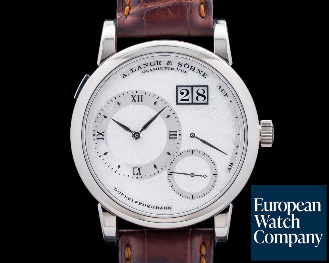Image of A. Lange and Sohne 110.030 Lange 1 Soiree 18K White Gold Mother of Pearl Dial
