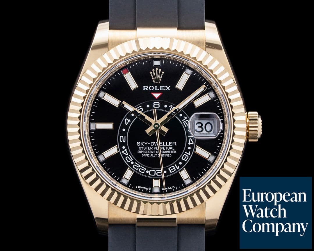 Image of Rolex 336238 Sky-Dweller 18K Yellow Gold Black Dial 2024