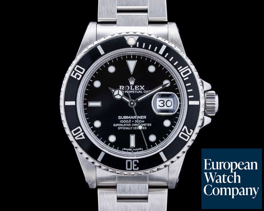 Image of Rolex 16800 Submariner SS Black Dial 1987
