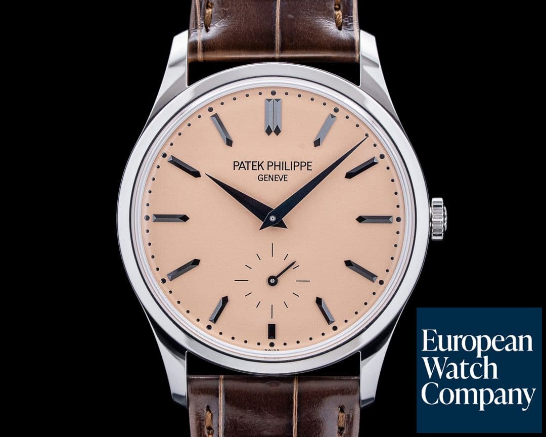 Image of Patek Philippe 6196P-001 Calatrava Platinum Salmon Dial 2025