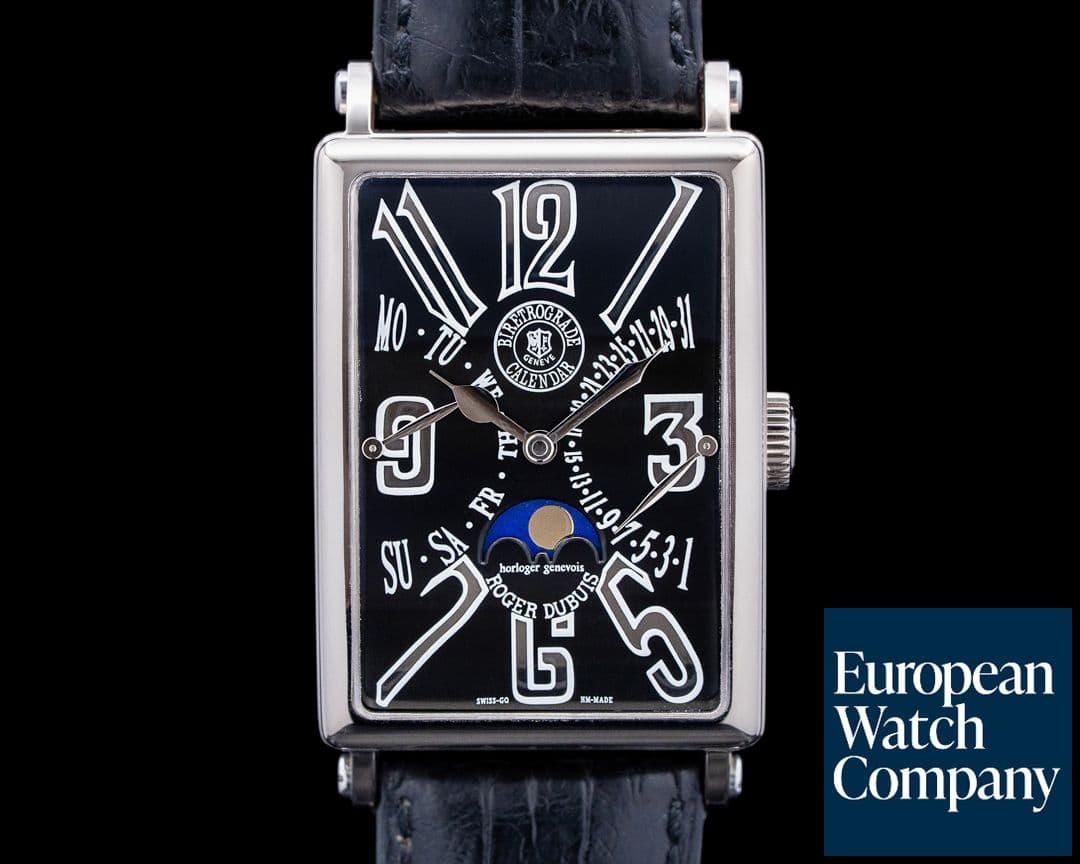 Image of Roger Dubuis Much More Bi-Retrograde Calendar 18K White Gold Black Dial LIMITED