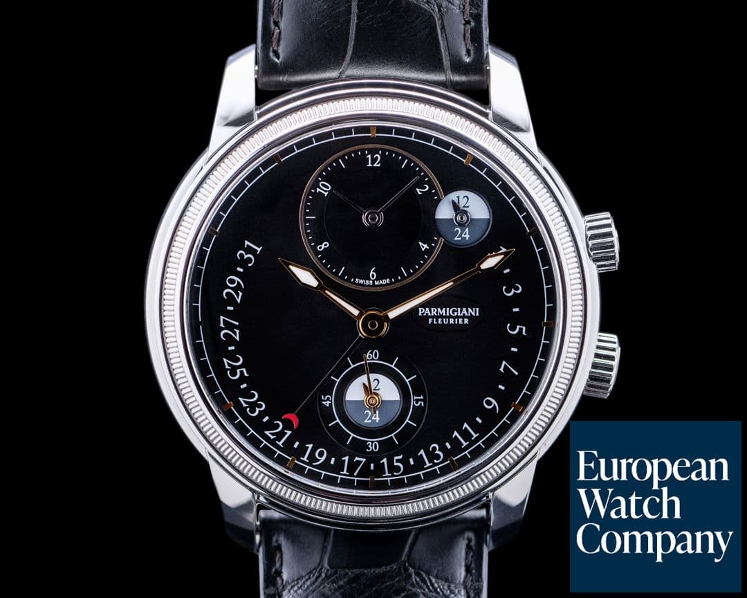Image of Parmigiani PFC493 Toric Hemispheres Retrograde SS Black Dial 2024