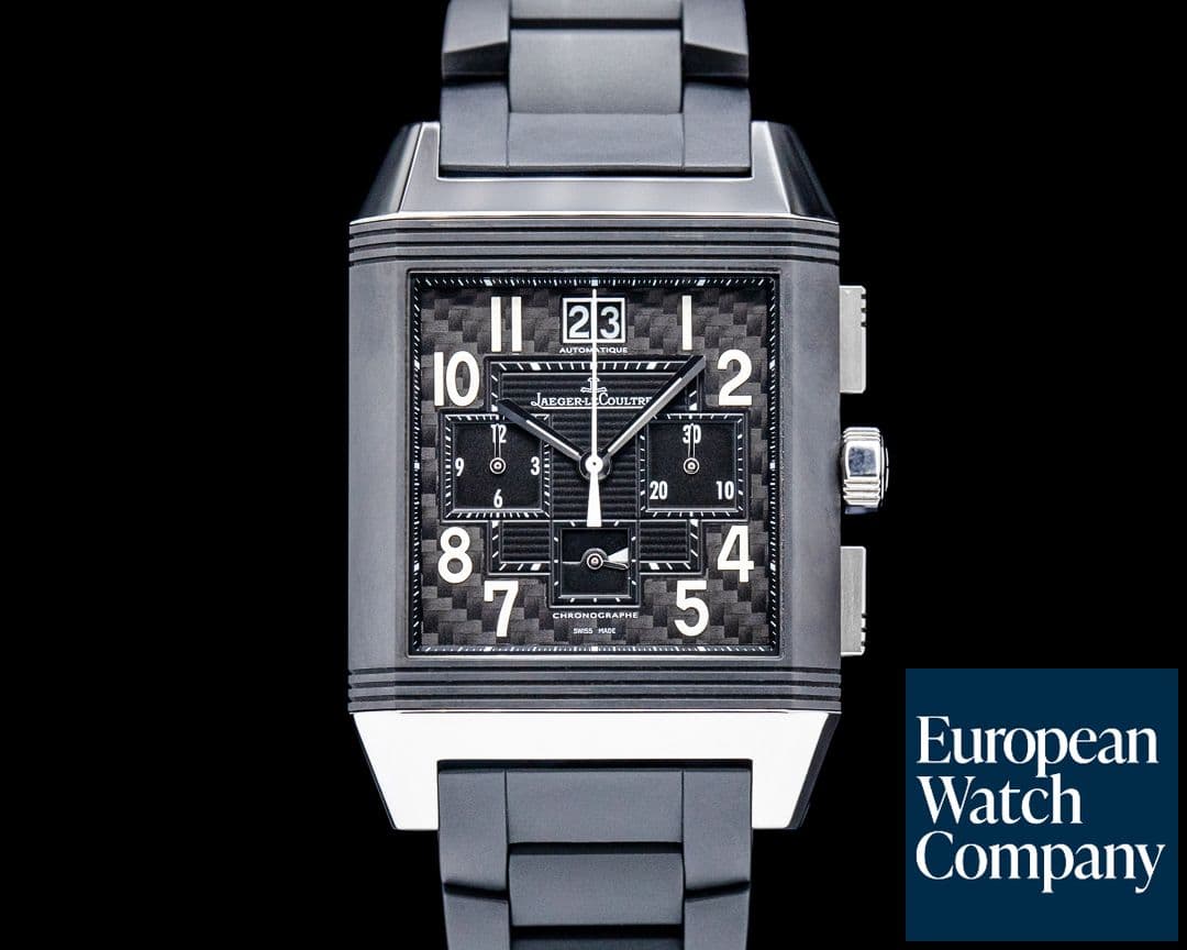 Image of Jaeger LeCoultre Reverso Squadra World Chronograph Polo Fields Ceramic / Ti Black Dial