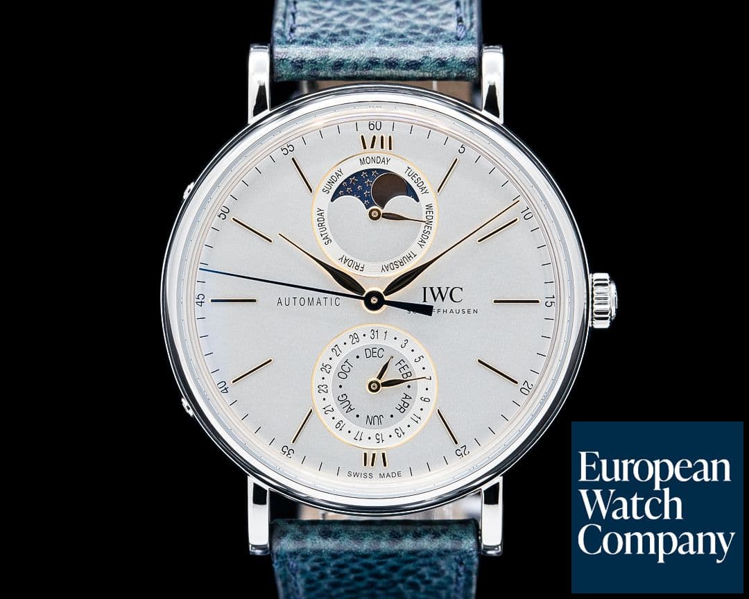 Image of IWC IW359001 Portofino Complete Calendar SS Silver Dial