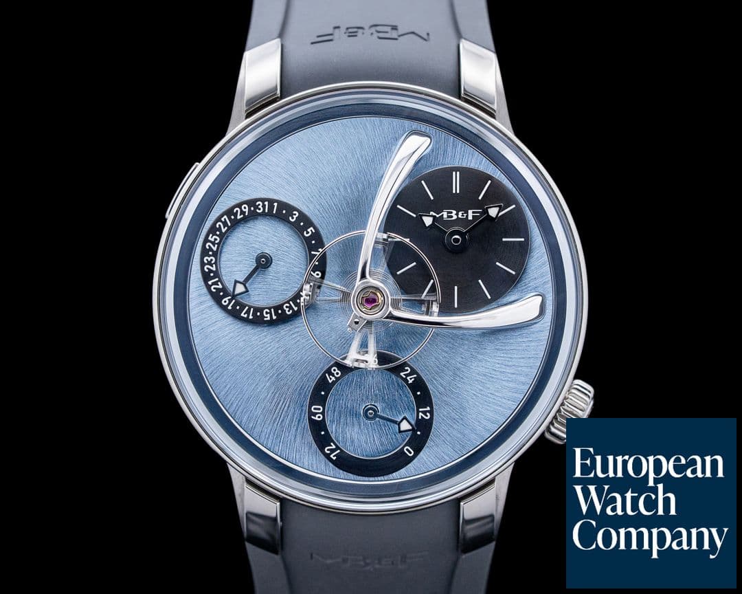 Image of MB&F Legacy Machine Split Escapement EVO Titanium Light Blue Dial