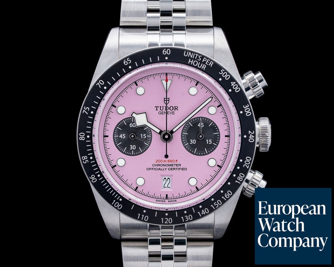 Image of Tudor 79360N Black Bay Chrono SS Pink Dial 2025