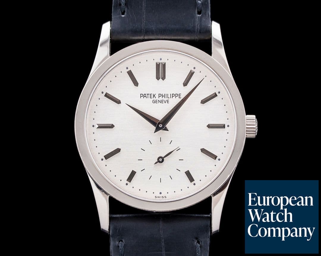 Image of Patek Philippe 3796G Calatrava 18K White Gold Silver Dial