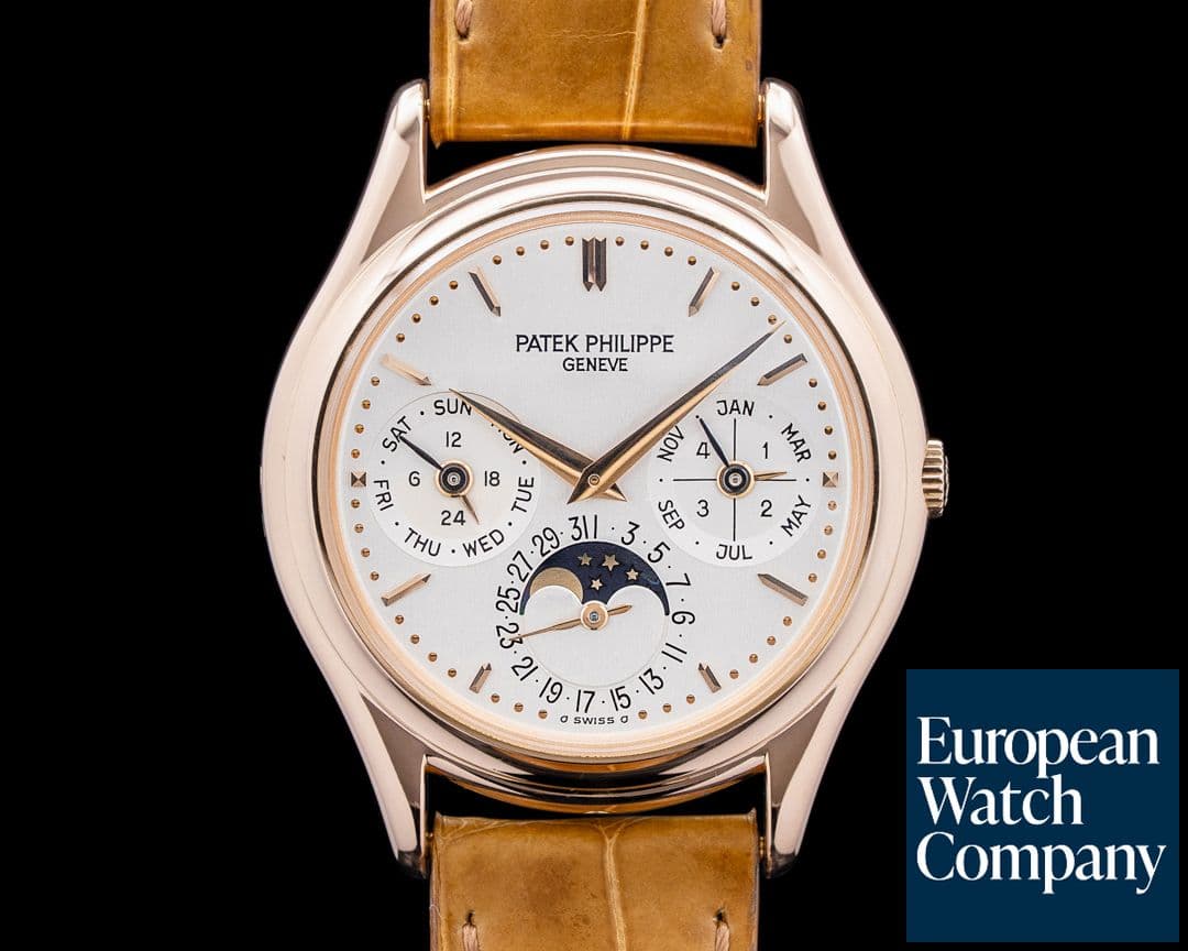 Image of Patek Philippe 3940R Perpetual Calendar 18K Rose Gold Silver Dial