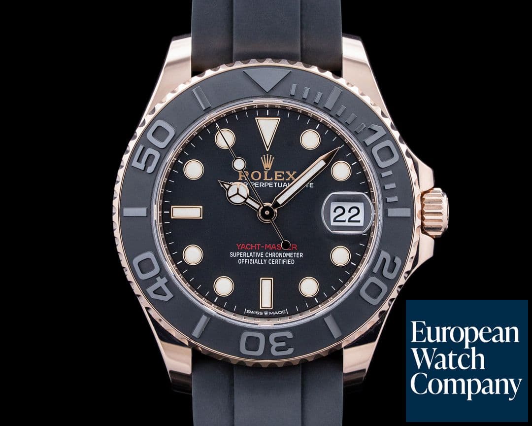 Image of Rolex 268655 Yacht-Master 37MM 18K Rose Gold Black Dial