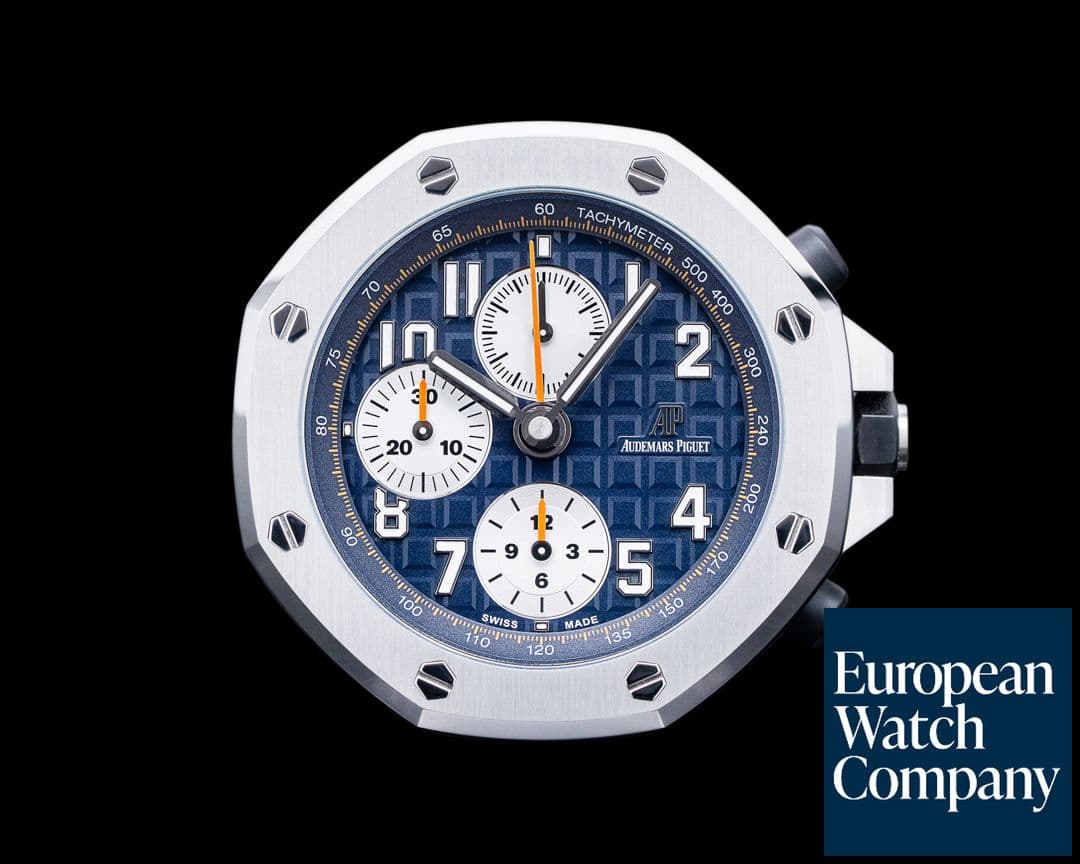 Image of Audemars Piguet Royal Oak Offshore Table Clock SS Blue Dial
