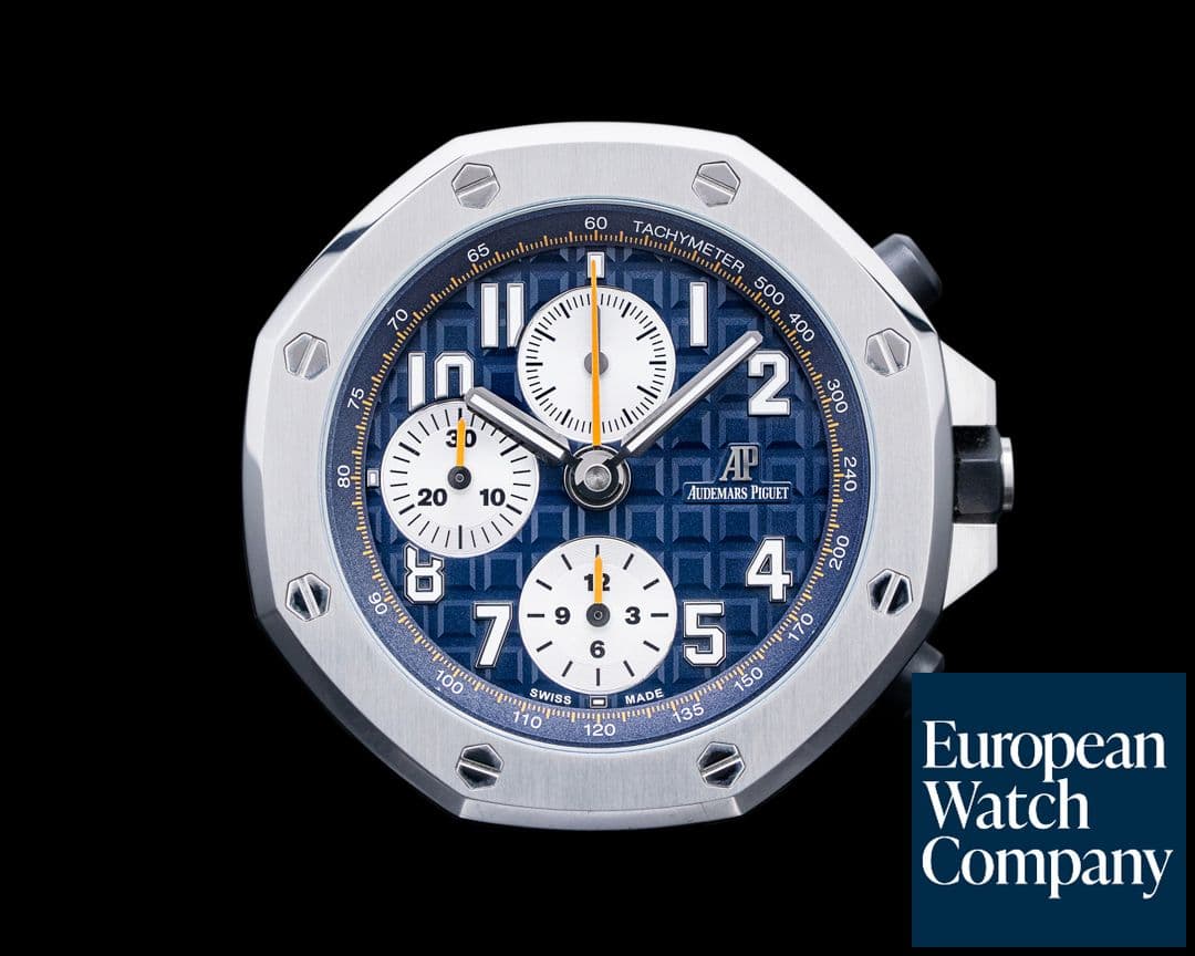 Image of Audemars Piguet Royal Oak Offshore Table Clock SS Blue Dial