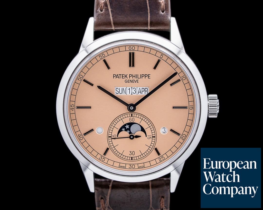 Image of Patek Philippe 5236P In-Line Perpetual Calendar Platinum Rose-Gilt Opaline Dial 2024