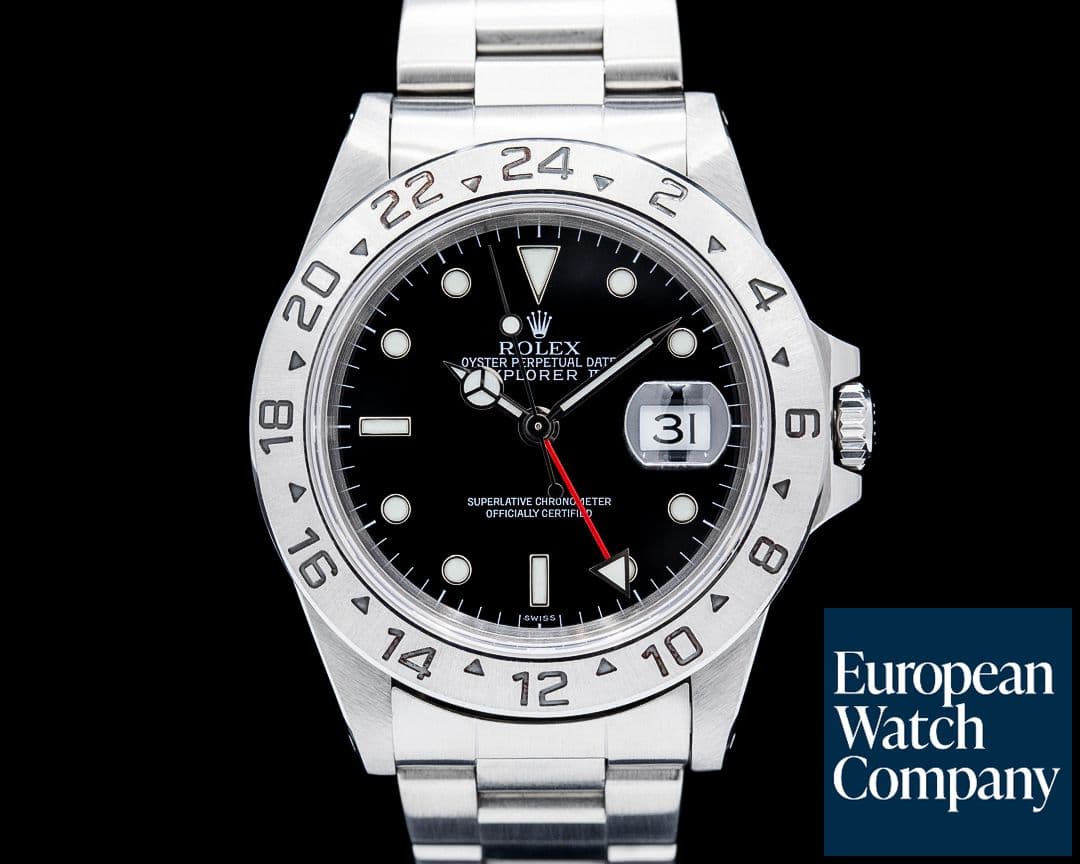 Image of Rolex 16570 Explorer II SS Black Dial