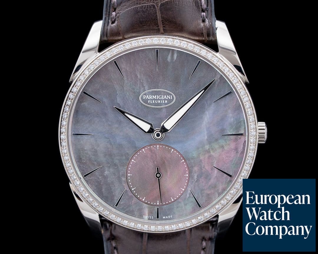 Image of Parmigiani PFC267 Tonda 1950 Diamonds / 18K White Gold Mother of Pearl Dial