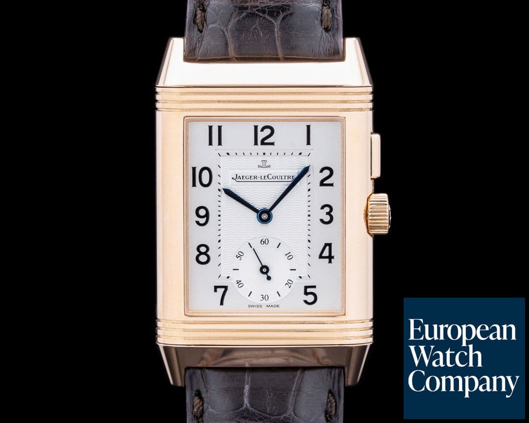 Image of Jaeger LeCoultre Q2712410 Reverso Duo 18K Rose Gold Silver Dial