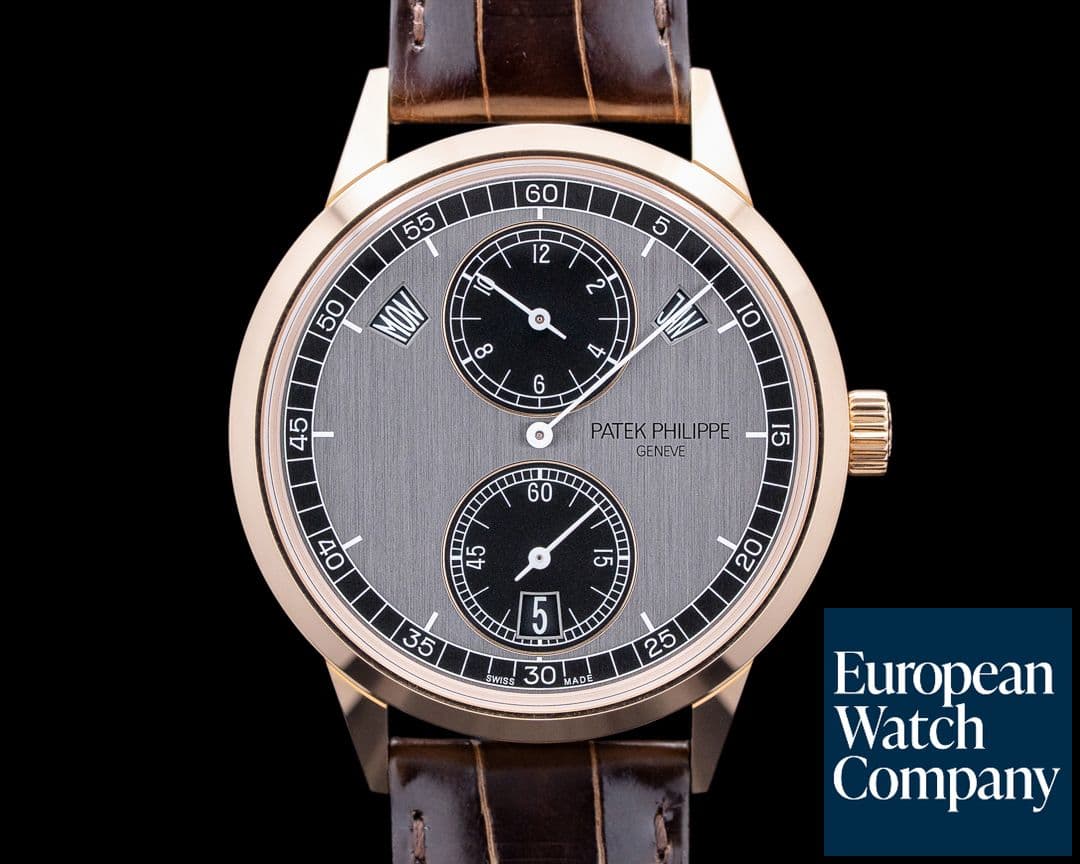 Image of Patek Philippe 5235/50R Regulator Annual Calendar 18K Rose Gold Gray Dial