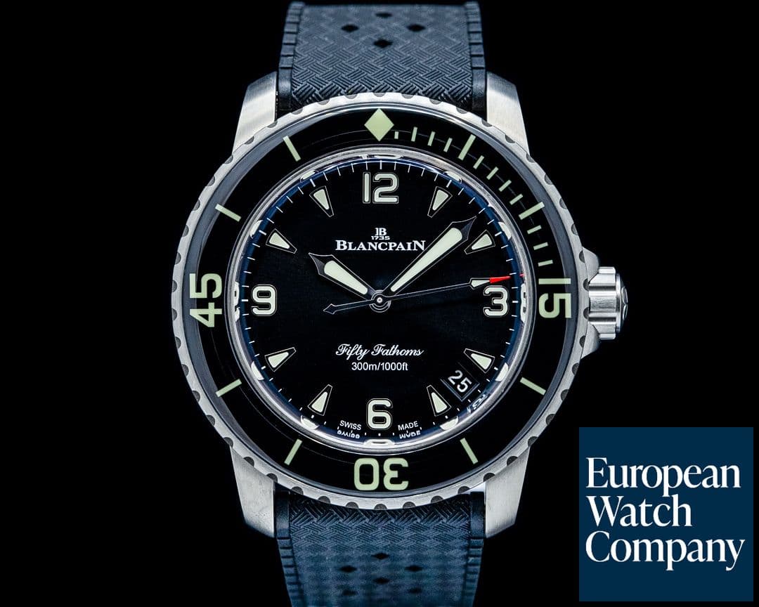 Image of Blancpain 5010 Fifty Fathoms Titanium Black Dial