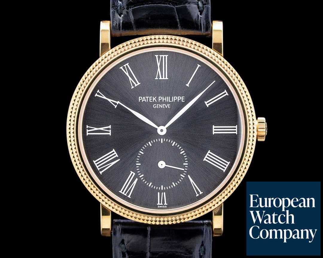 Image of Patek Philippe 3919J Calatrava 18K Yellow Gold Gray Dial UNWORN