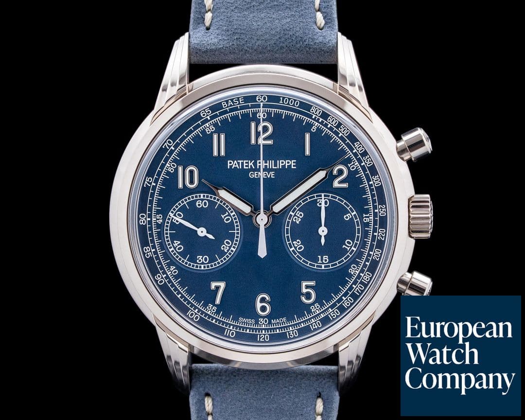 Image of Patek Philippe 5172G Chronograph 18K White Gold Blue Dial UNWORN