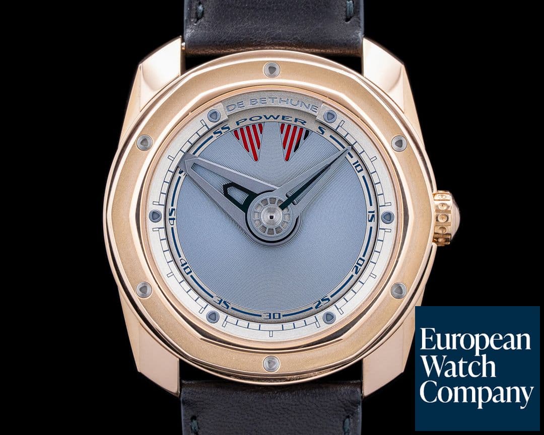 Image of De Bethune DB22 Power Reserve 18K Rose Gold Blue Dial