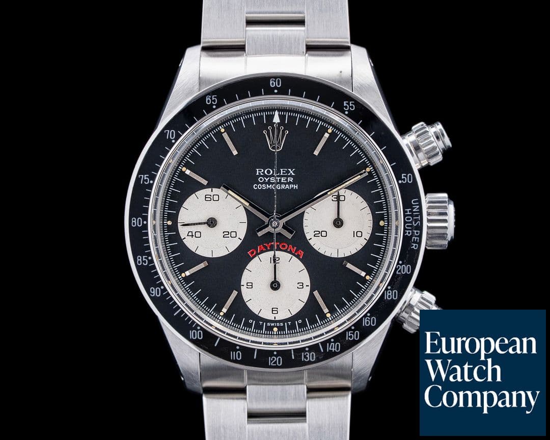 Image of Rolex 6263 Daytona "Big Red" SS Black Sigma Dial Circa. 1978