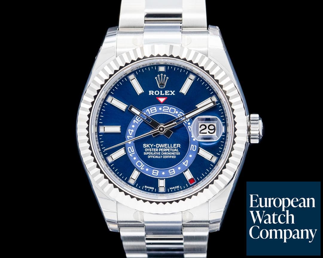 Image of Rolex 326934 Sky-Dweller SS Blue Dial UNWORN