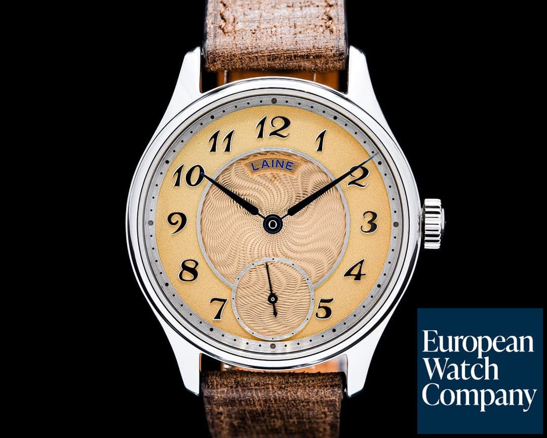 Image of Laine GG3 Gelidus 3 SS Salmon Guilloche Dial