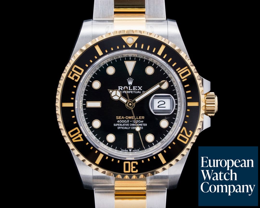 Image of Rolex 126603 Sea-Dweller Oystersteel / 18K Yellow Gold Black Dial UNWORN