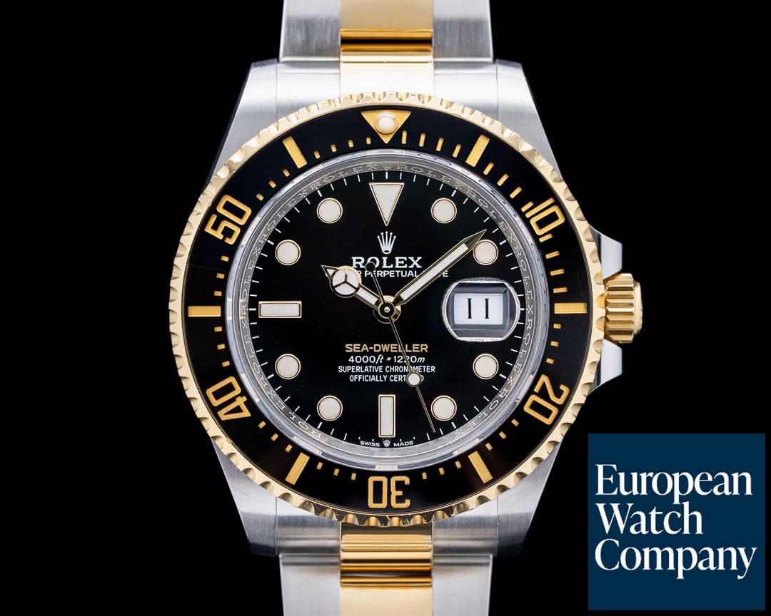 Image of Rolex 126603 Sea-Dweller SS / 18K Yellow Gold Black Dial