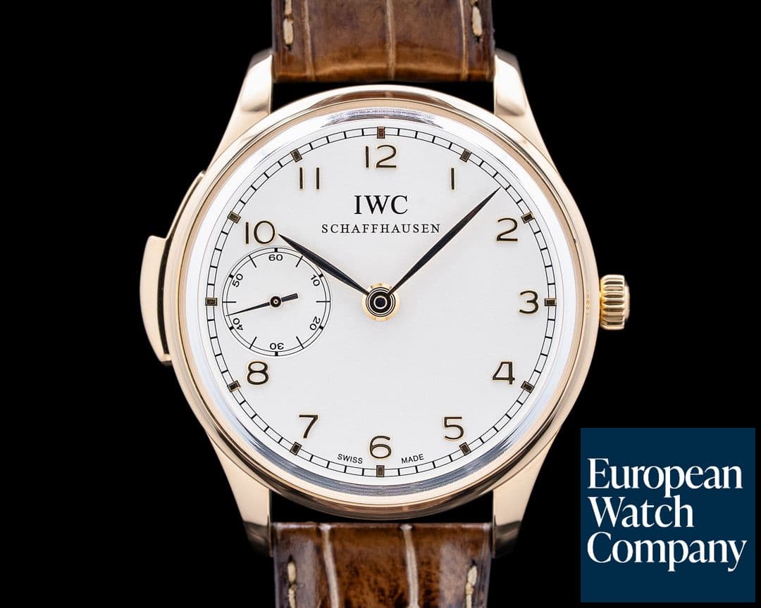 Image of IWC IW524202 Portuguese Minute Repeater 18K RG Silver Dial LIMITED