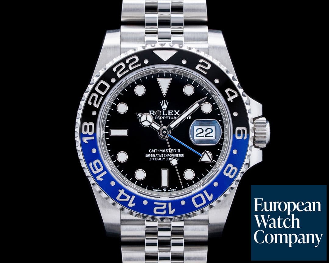 Image of Rolex 126710BLNR GMT-Master II "Batgirl" Jubilee SS Black Dial