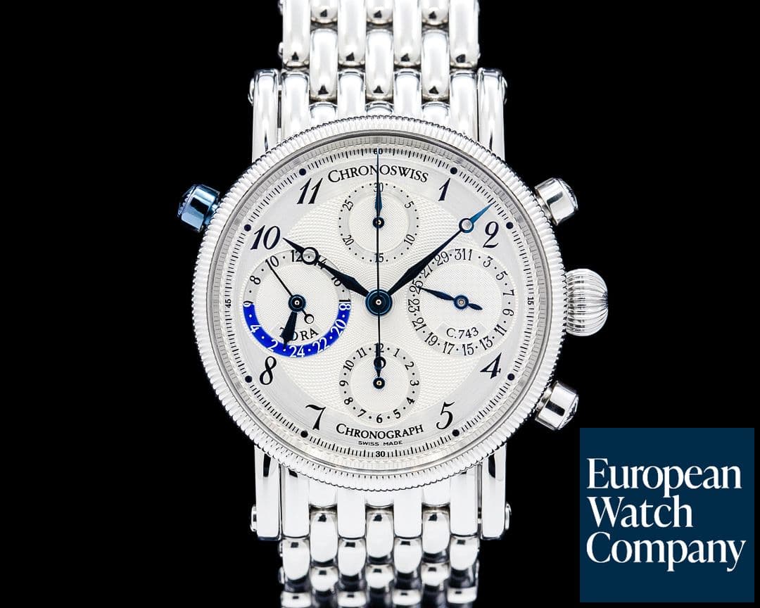 Image of Chronoswiss CH-7423 Tora Chronograph SS Silver Dial