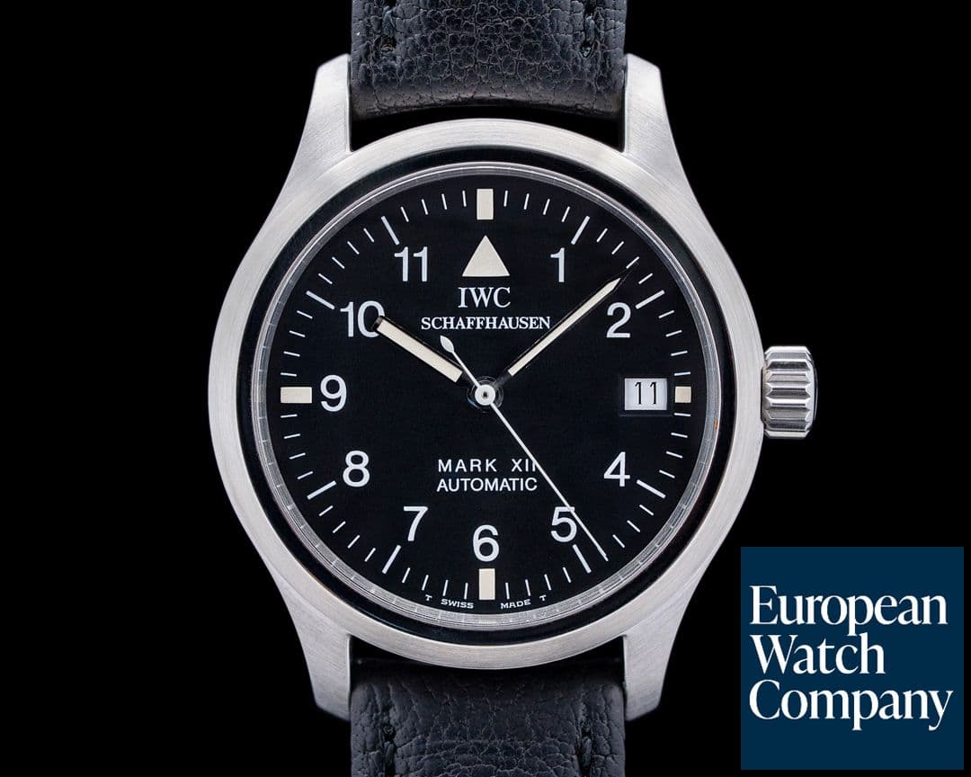 Image of IWC 3241-001 Mark XII Pilot's Watch SS Black Dial